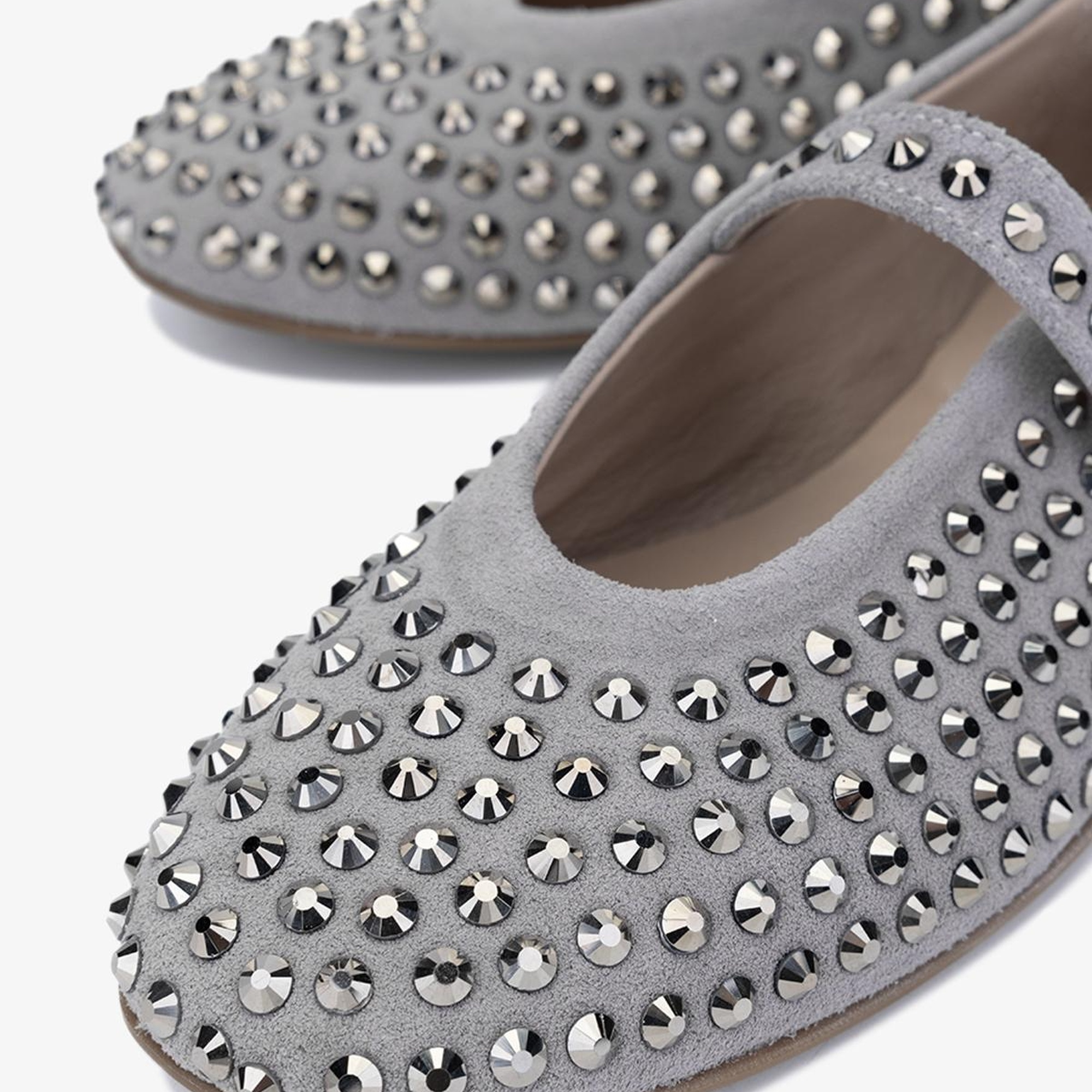 Valmenti Ares Kadın Gri Süet Hakiki Deri Babet