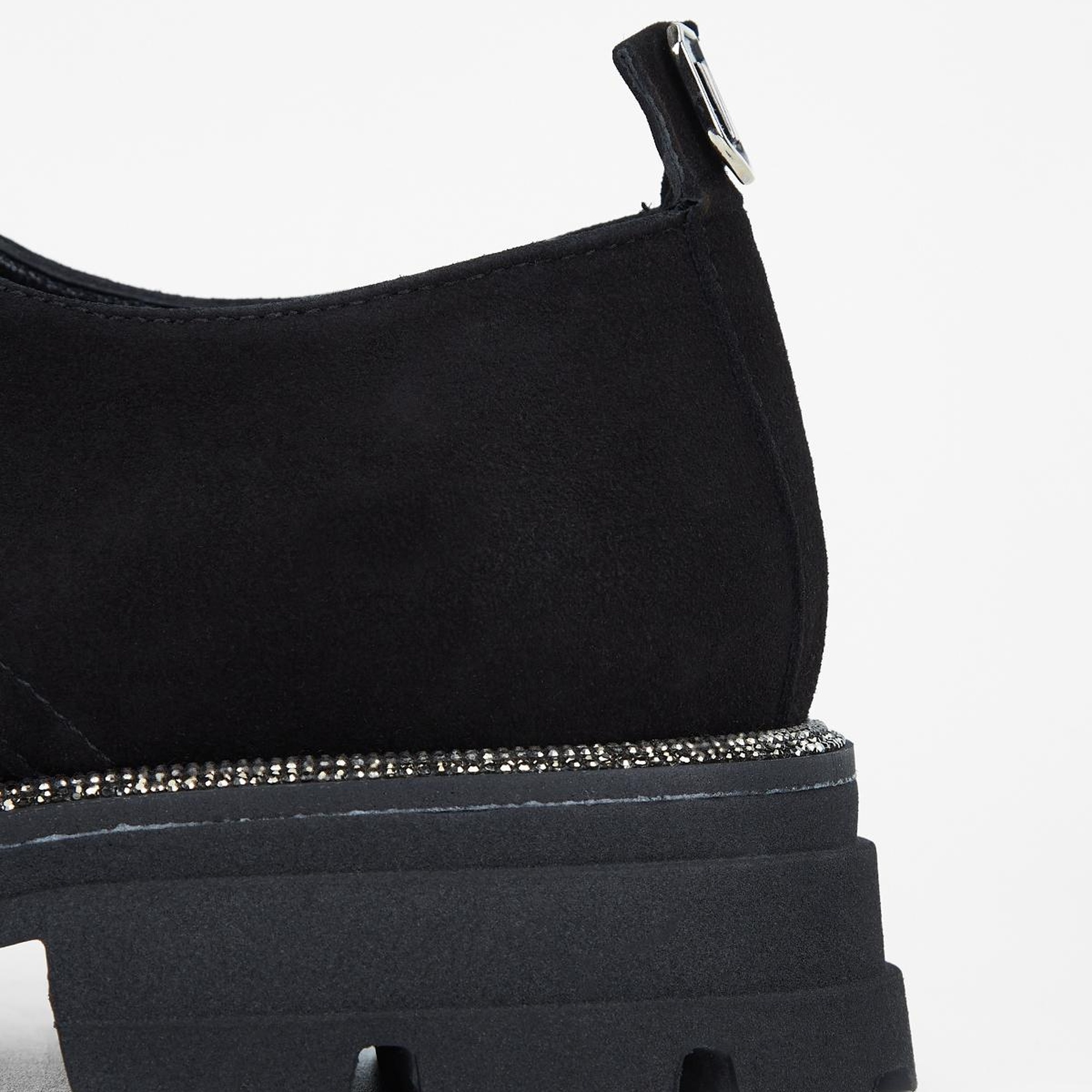 Valmenti Kadın Siyah Süet Hakiki Deri Loafer Ayakkabı