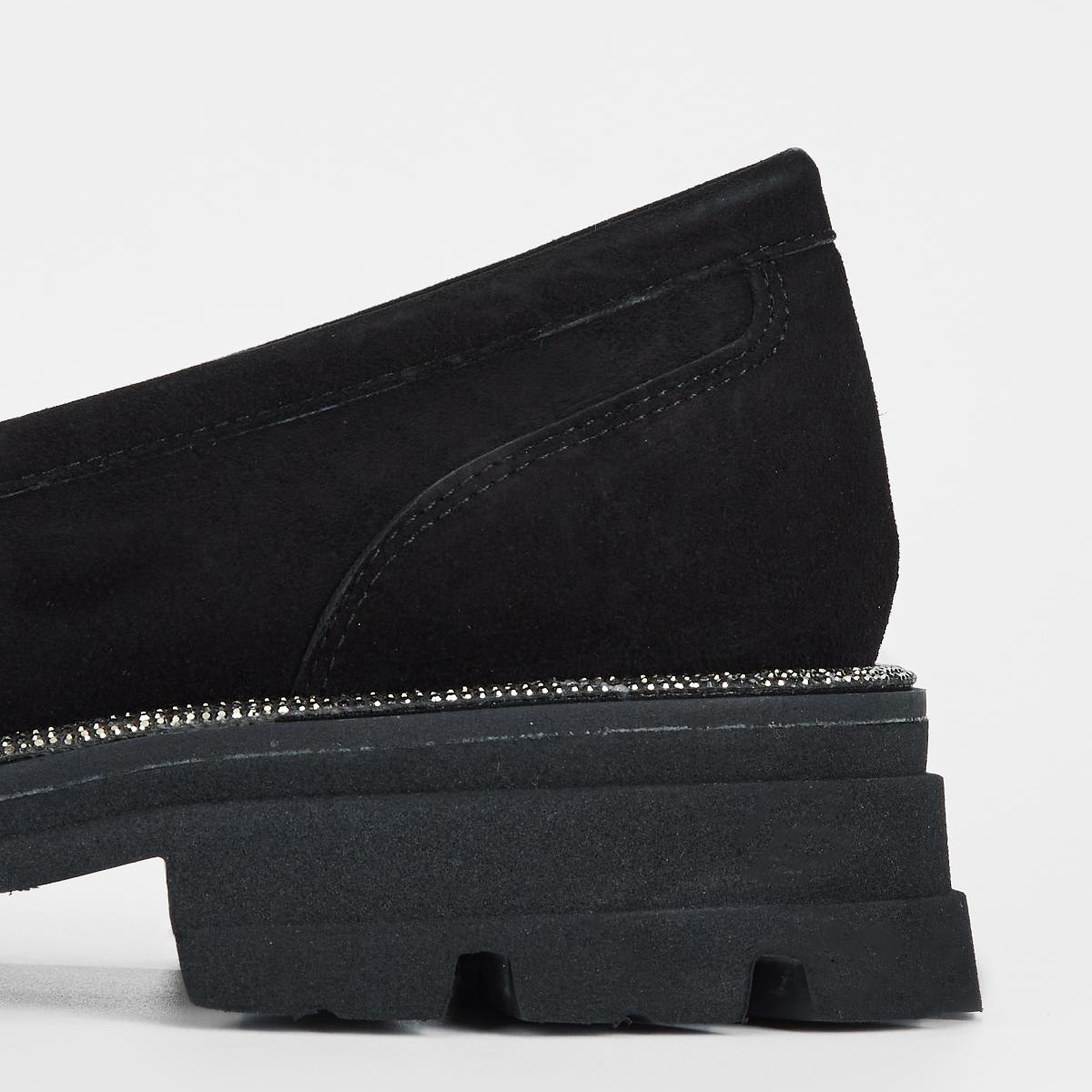 Valmenti Kadın Siyah Süet Hakiki Deri Loafer Ayakkabı