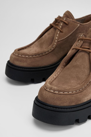  Valmenti Kadın Tütün Süet Hakiki Deri Casual Ayakkabı