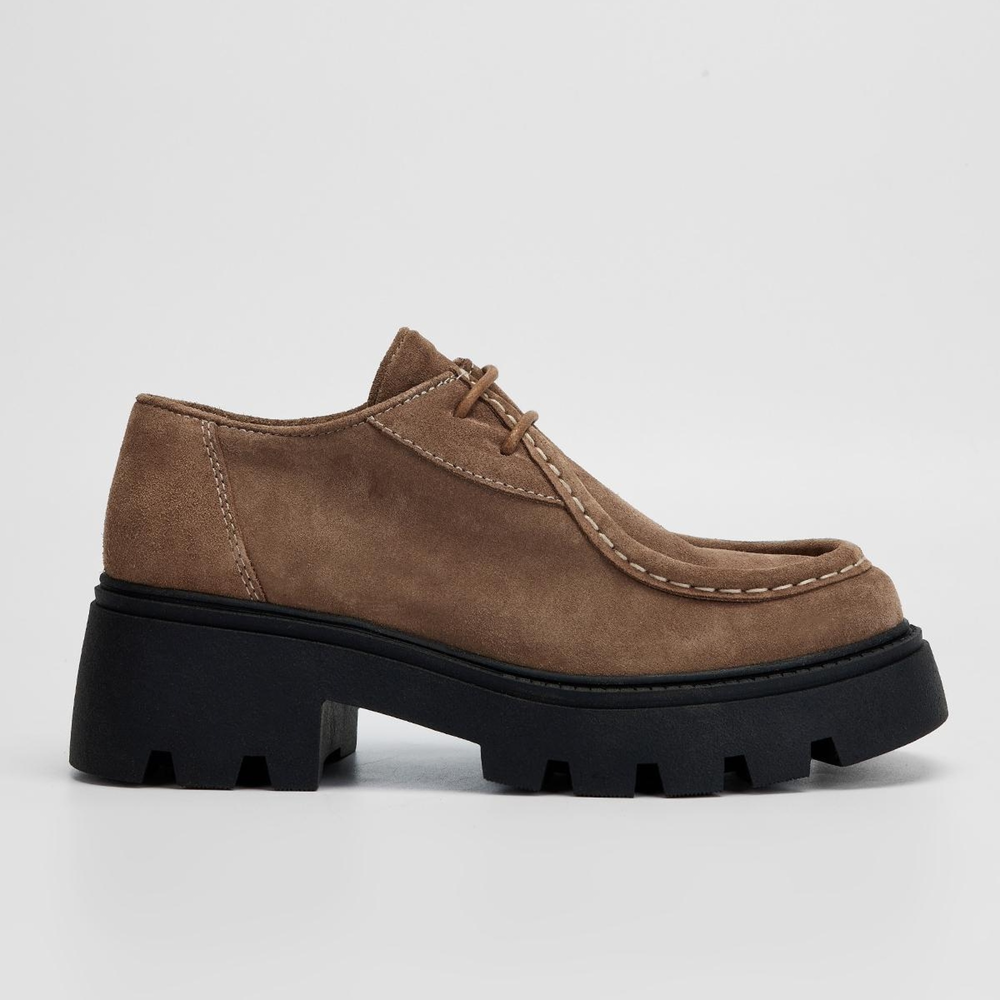 Valmenti Kadın Tütün Süet Hakiki Deri Casual Ayakkabı