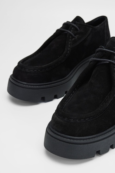  Valmenti Kadın Siyah Süet Hakiki Deri Casual Ayakkabı