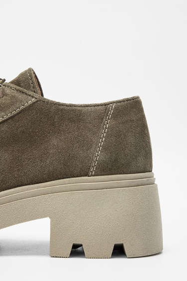  Valmenti Kadın Haki Süet Hakiki Deri Casual Ayakkabı