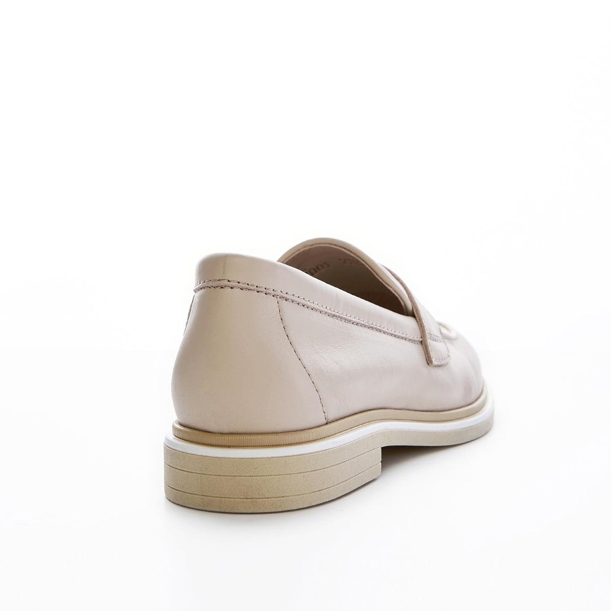 Valmenti Cielo Kadın Latte Hakiki Deri Loafer Ayakkabı
