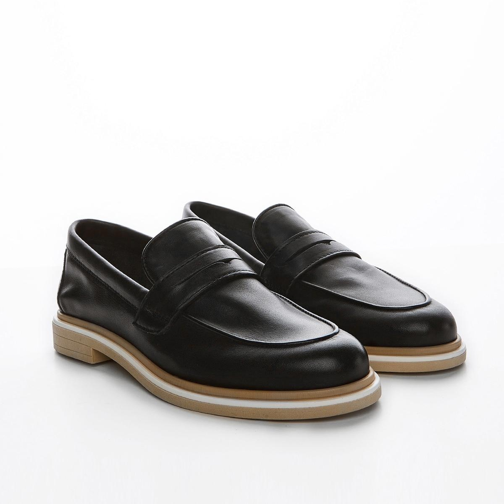 Valmenti Cielo Kadın Siyah Hakiki Deri Loafer Ayakkabı