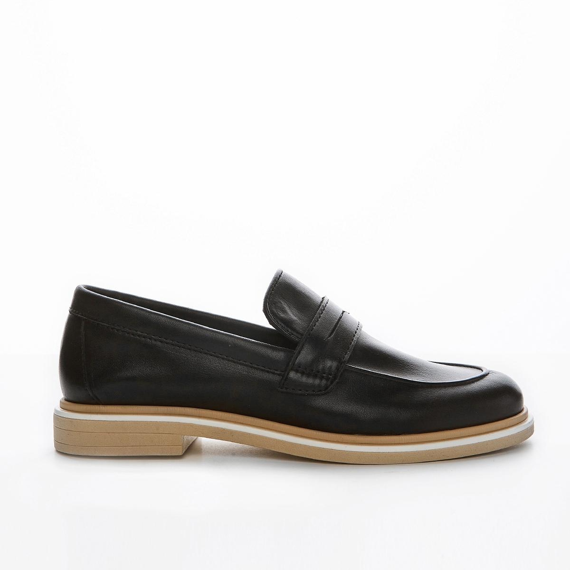 Valmenti Cielo Kadın Siyah Hakiki Deri Loafer Ayakkabı