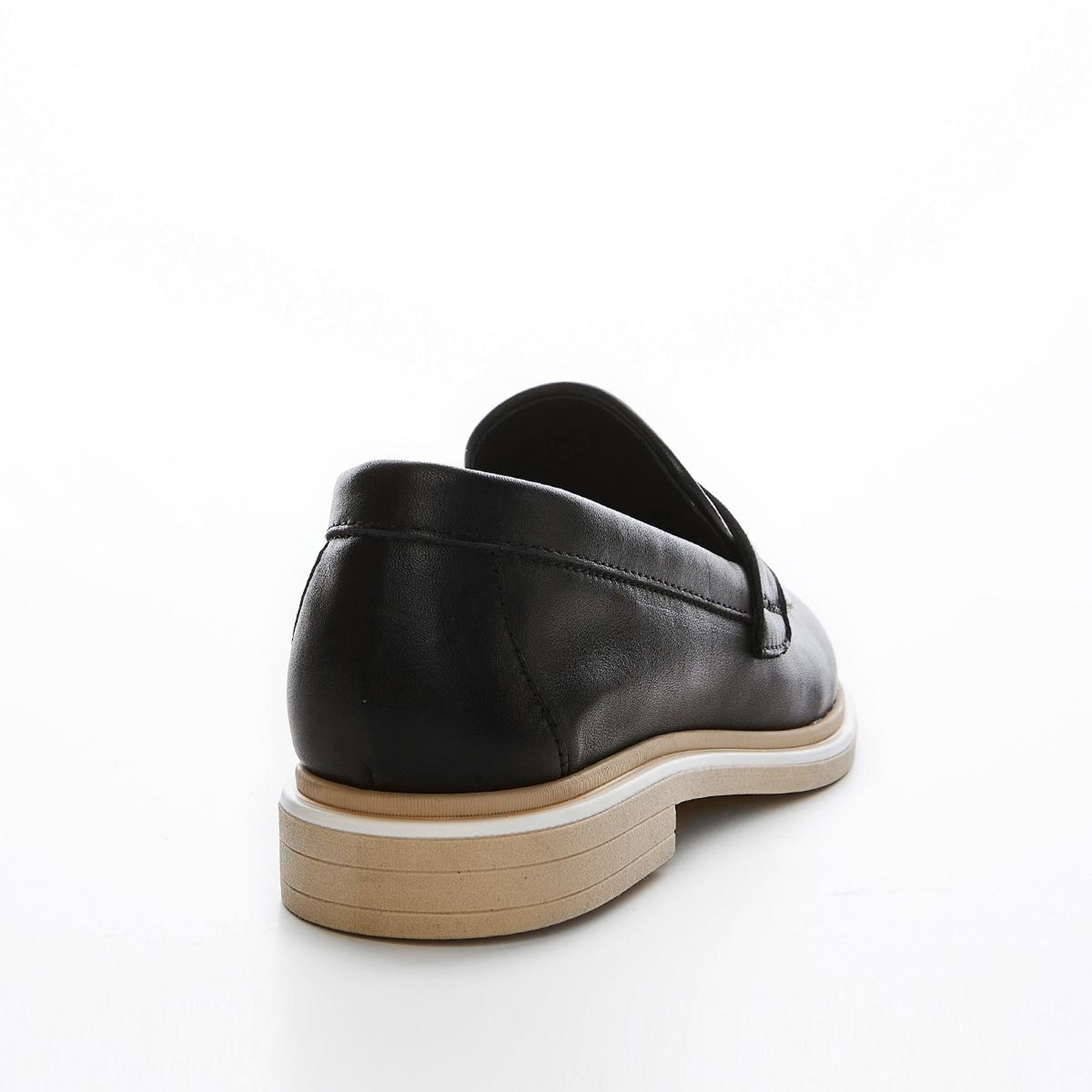 Valmenti Cielo Kadın Siyah Hakiki Deri Loafer Ayakkabı