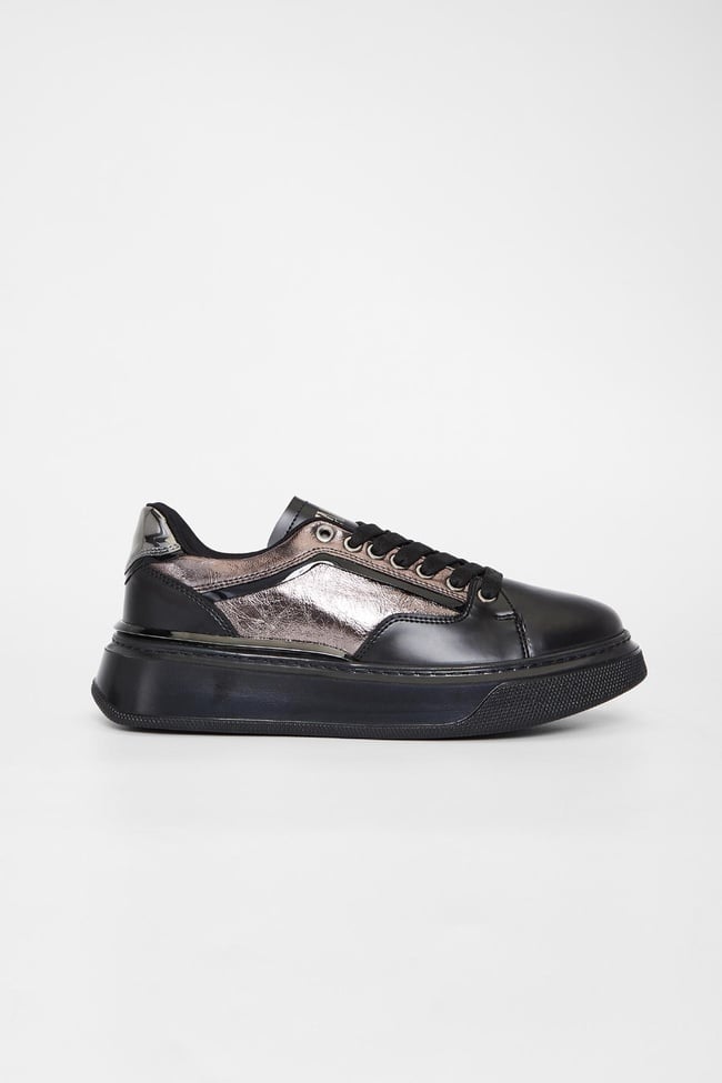  Valmenti Kadın Siyah/antrasit Vegan Sneakers & Spor Ayakkabı