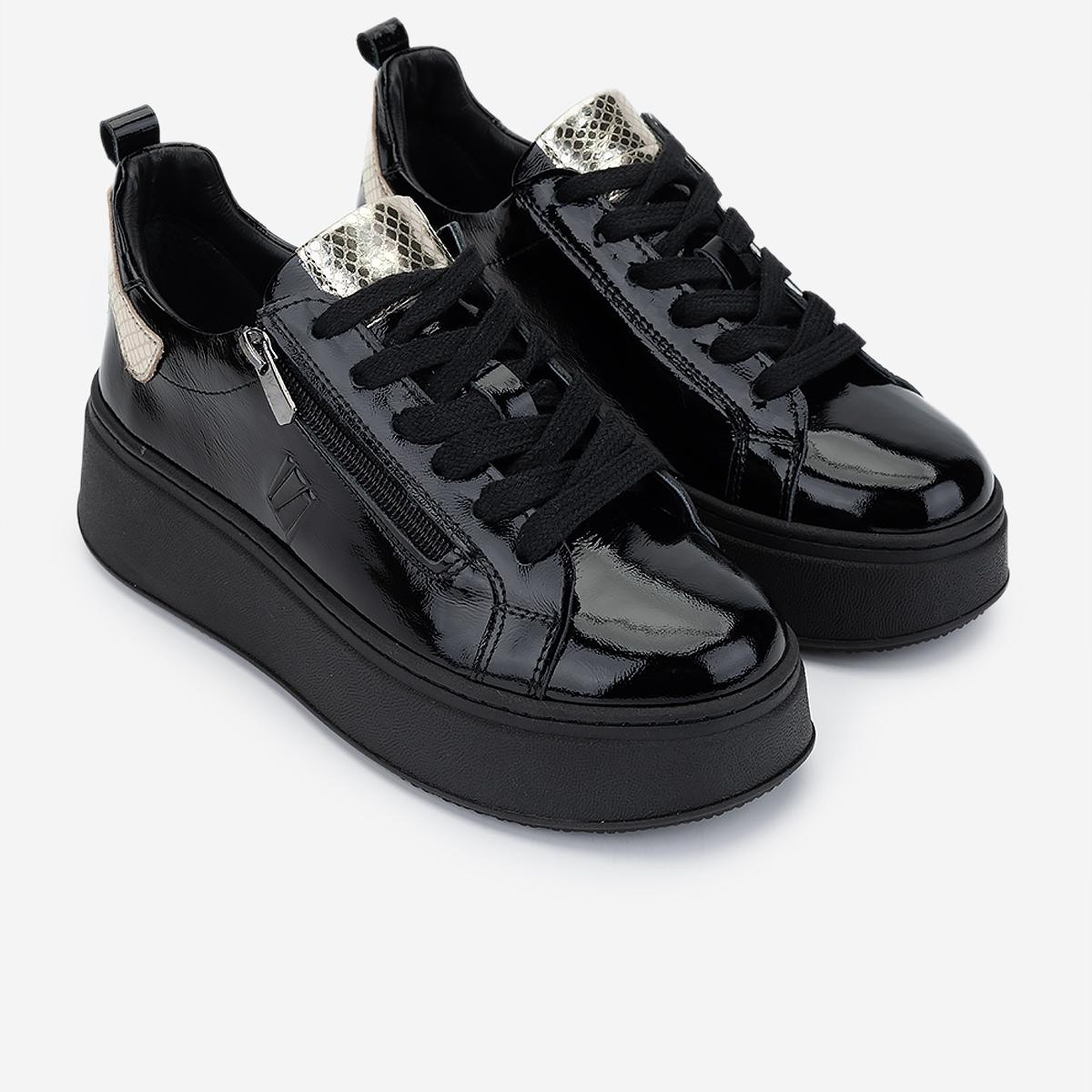 Valmenti Kadın Siyah/Gold Sneakers & Spor Ayakkabı