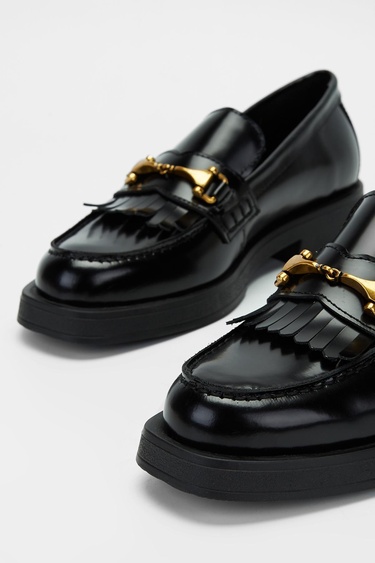  Valmenti Situla Kadın Siyah Açma Hakiki Deri Loafer Ayakkabı