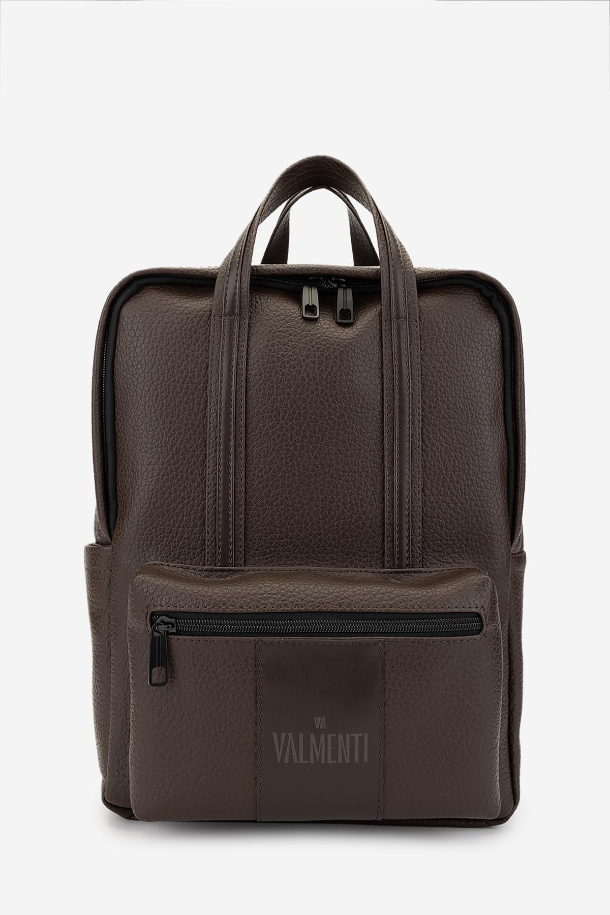  Valmenti Erkek Vegan Kahverengi Sırt Çantası