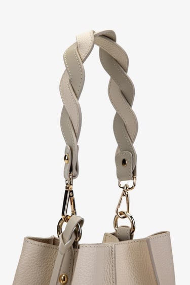  Valmenti Kadın Hakiki Deri Bej Omuz Çanta