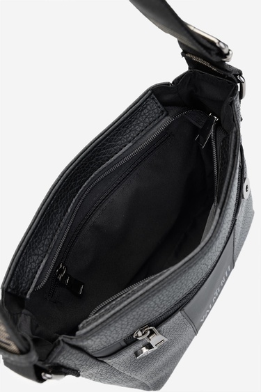  Valmenti Erkek Vegan Siyah Floter Postacı Çanta