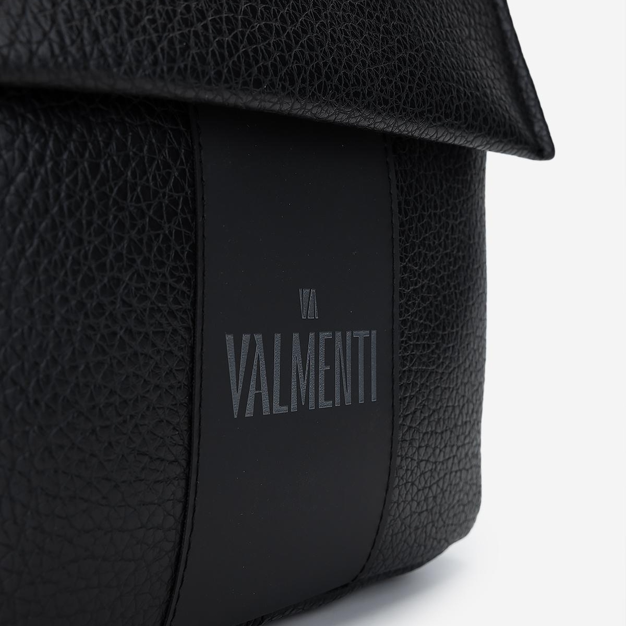 Valmenti Erkek Vegan Siyah Floter Postacı Çanta