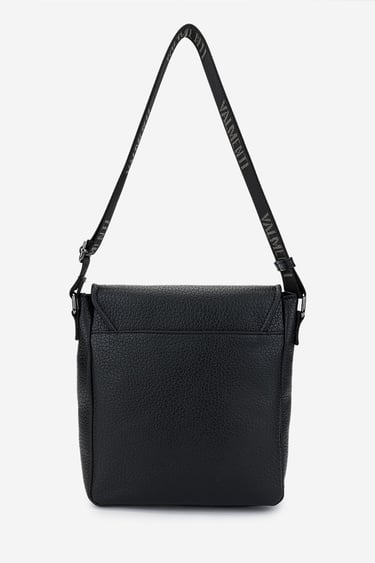  Valmenti Erkek Vegan Siyah Floter Postacı Çanta