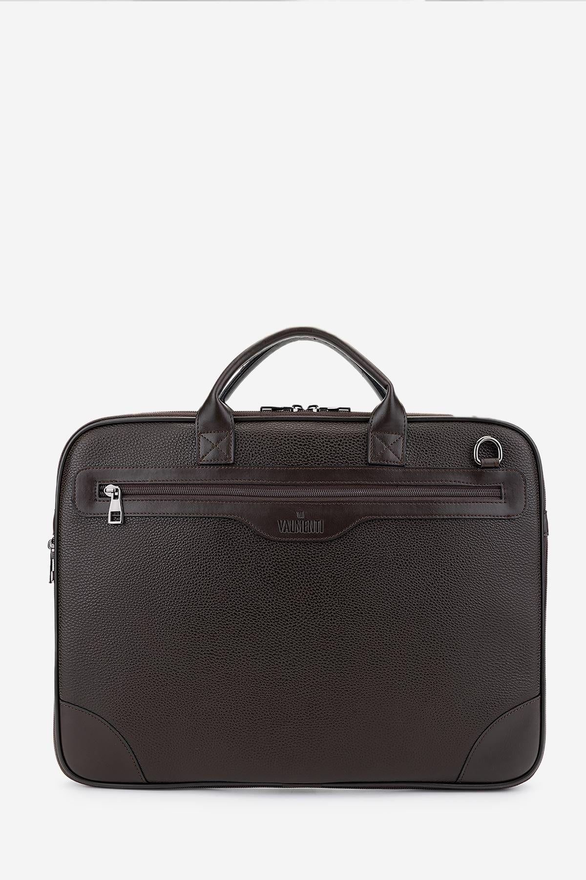  Valmenti Erkek Vegan Kahverengi Evrak Çantası