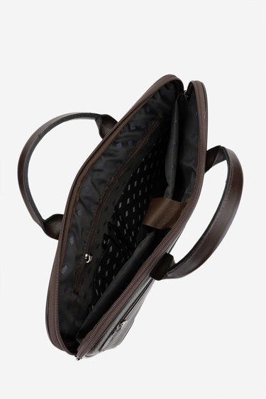  Valmenti Erkek Vegan Kahverengi Evrak Çantası