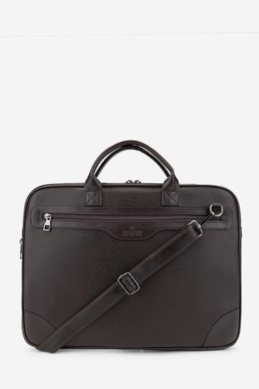  Valmenti Erkek Vegan Kahverengi Evrak Çantası