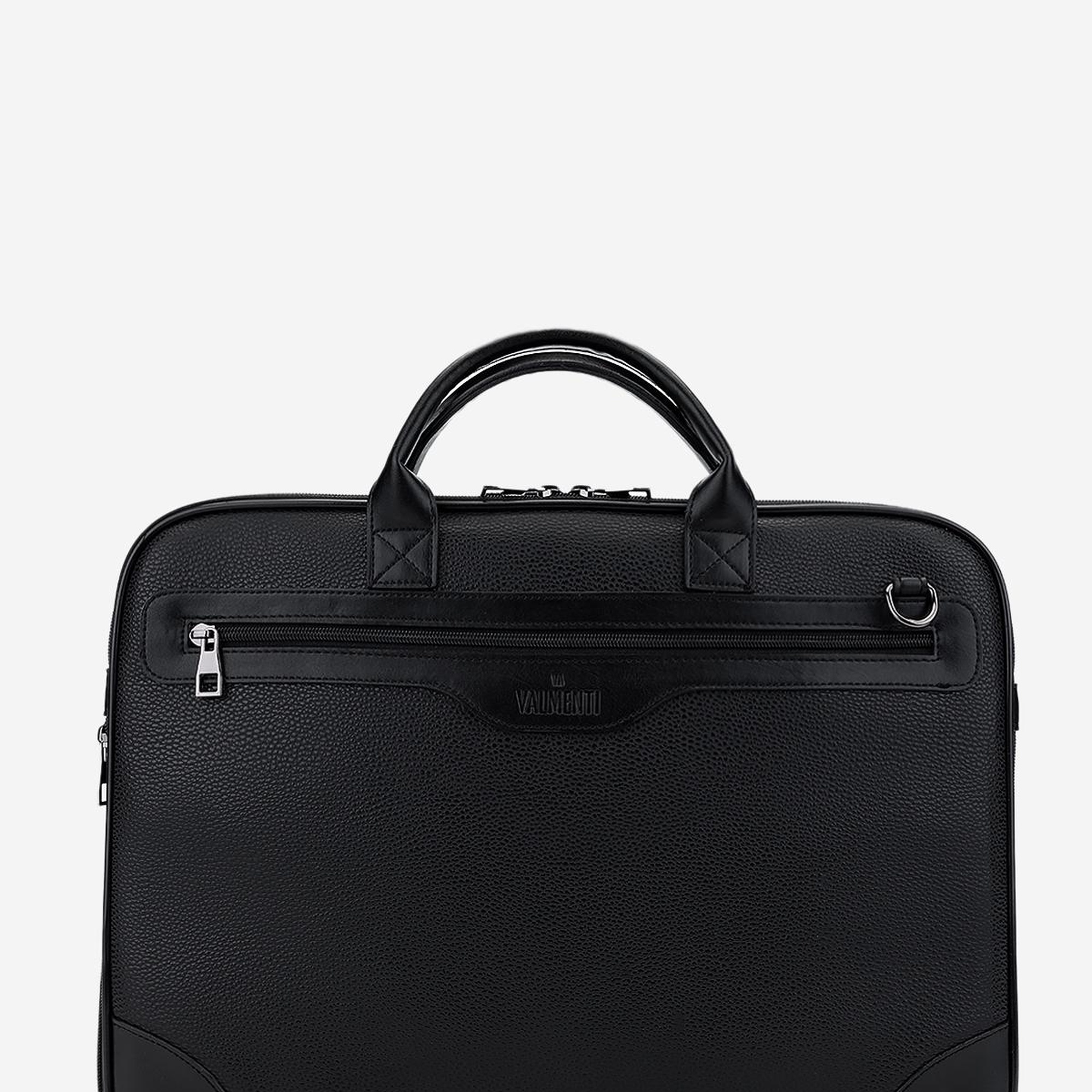 Valmenti Erkek Vegan Siyah Floter Evrak Çantası