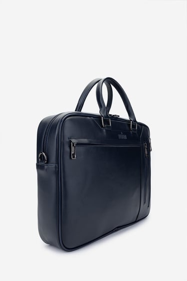  Valmenti Erkek Vegan Lacivert Evrak Çantası