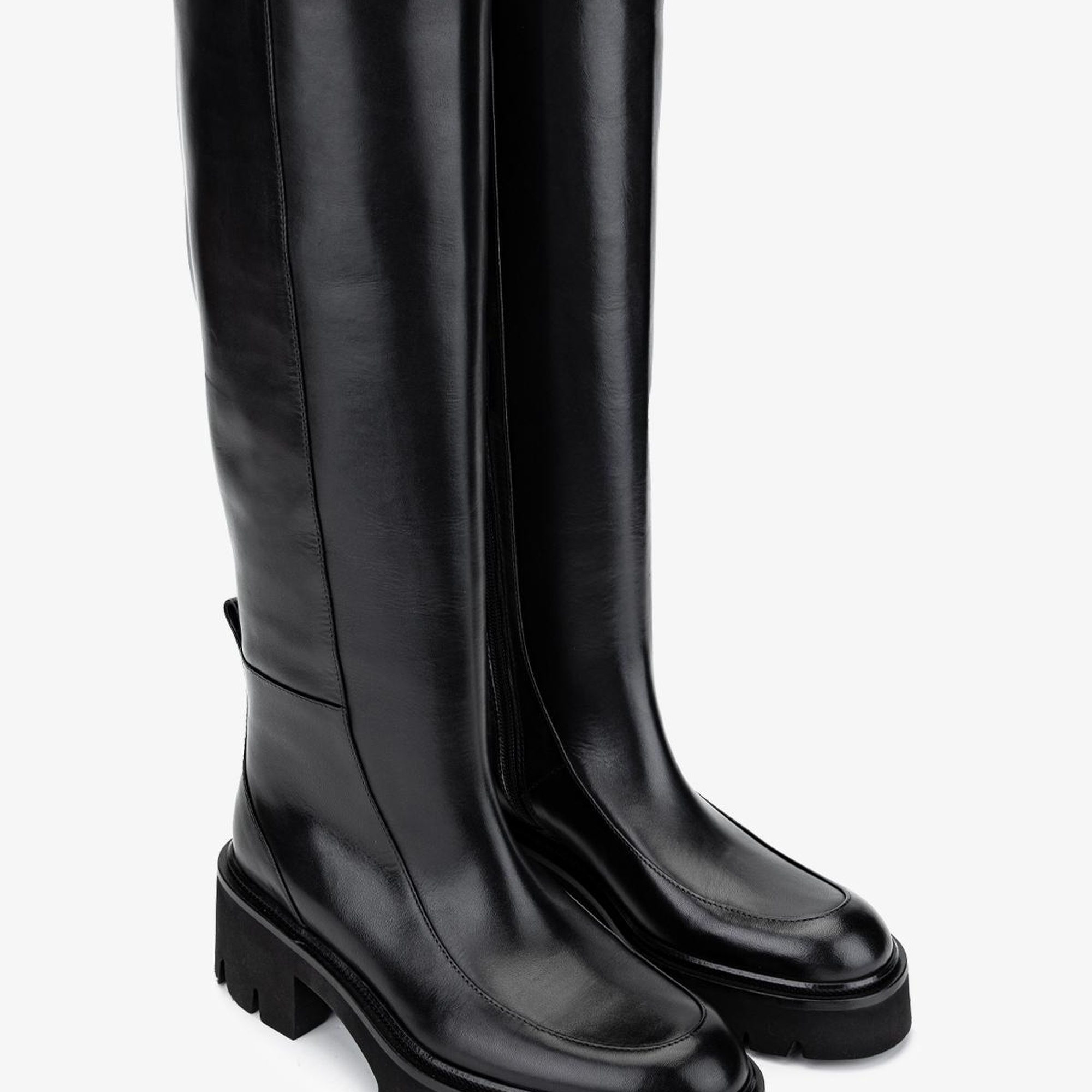 Valmenti Kadın Hakiki Deri Siyah Deri Casual Çizme