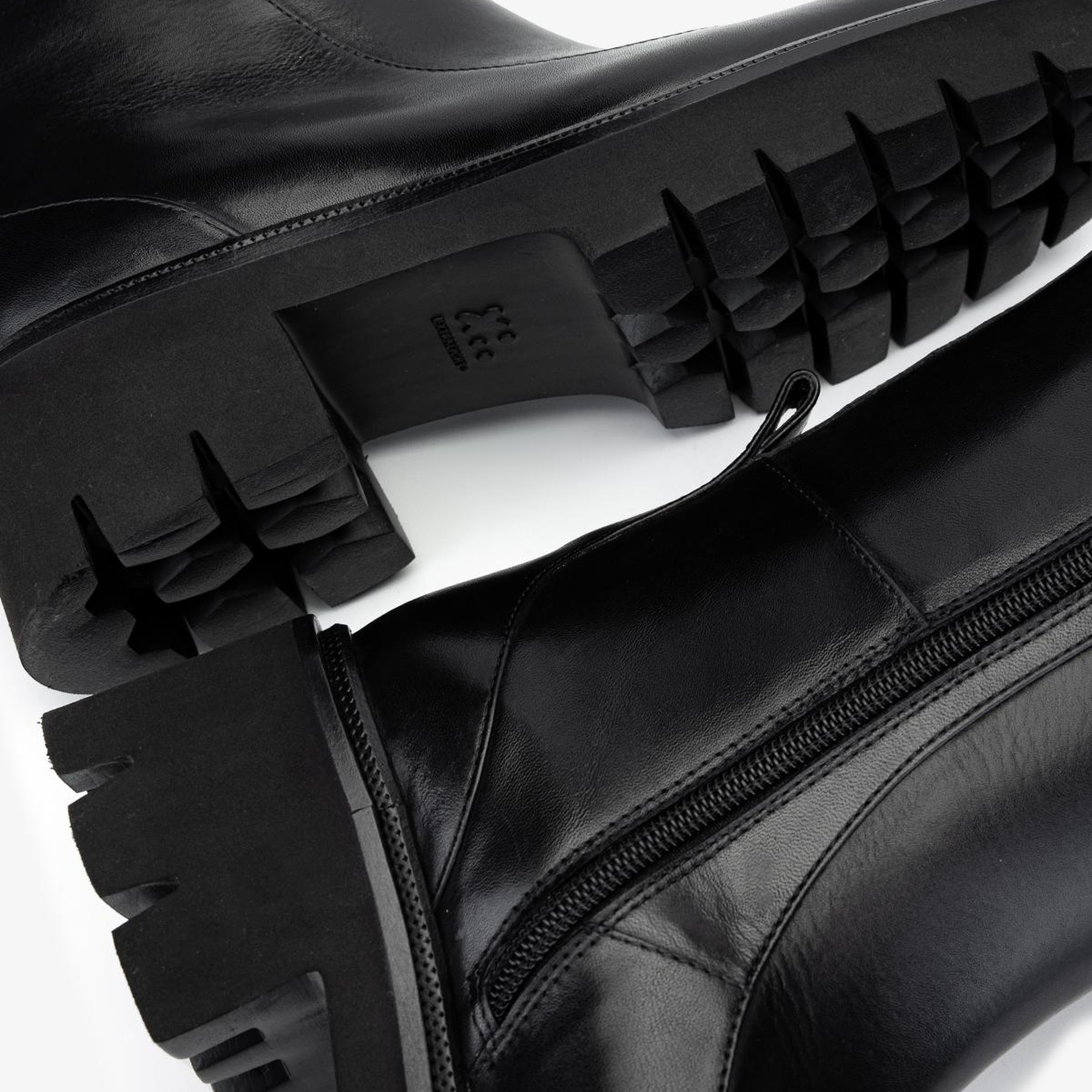 Valmenti Kadın Hakiki Deri Siyah Deri Casual Çizme