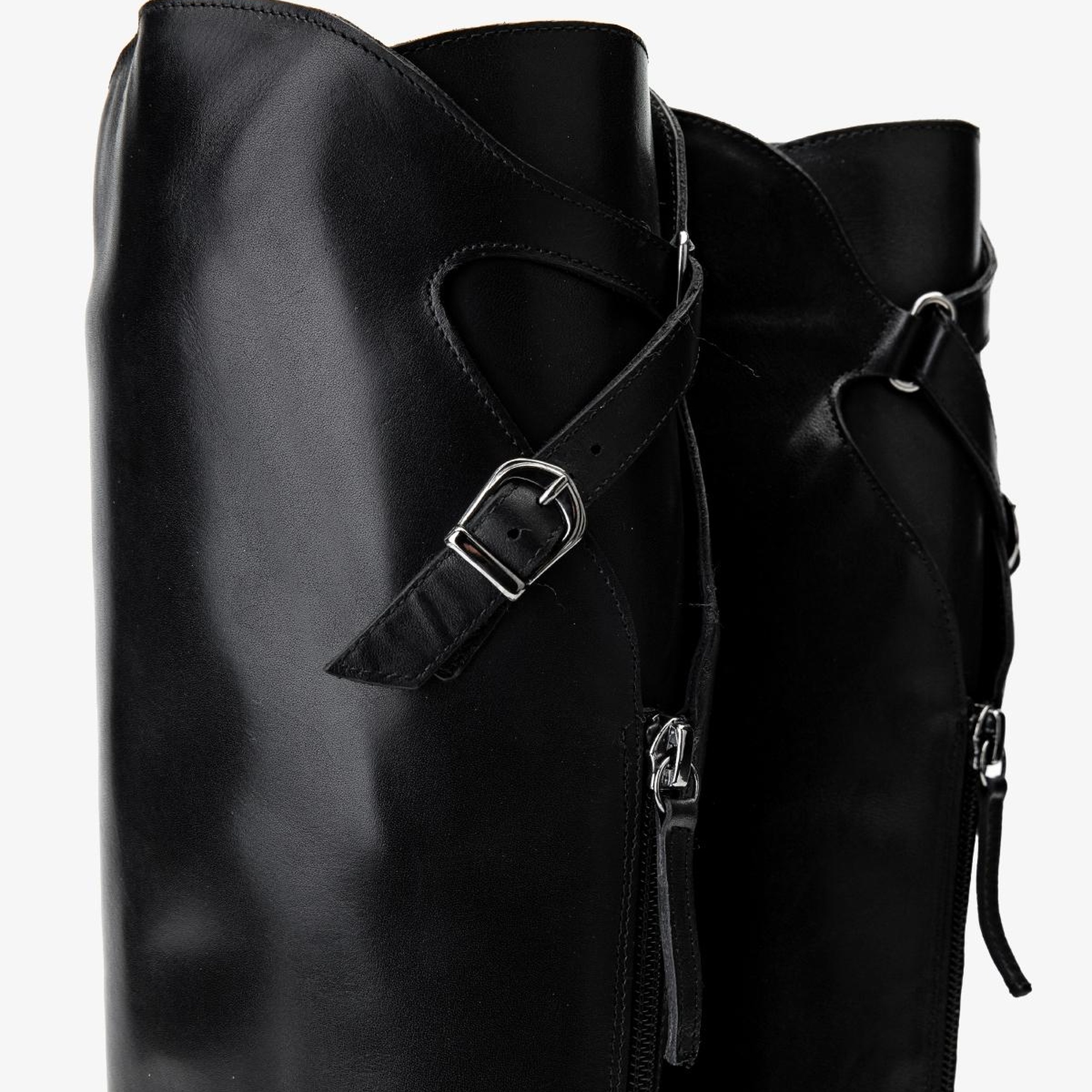 Valmenti Kadın Hakiki Deri Siyah Deri Casual Çizme