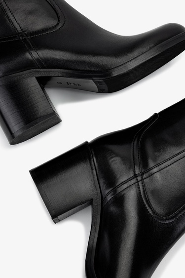  Valmenti Kadın Hakiki Deri Siyah Deri Casual Çizme