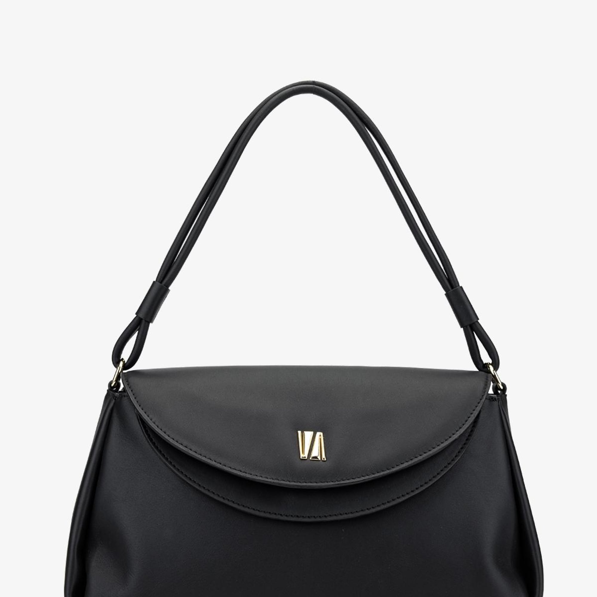 Valmenti Simbat Kadın Siyah Hakiki Deri Omuz Çanta