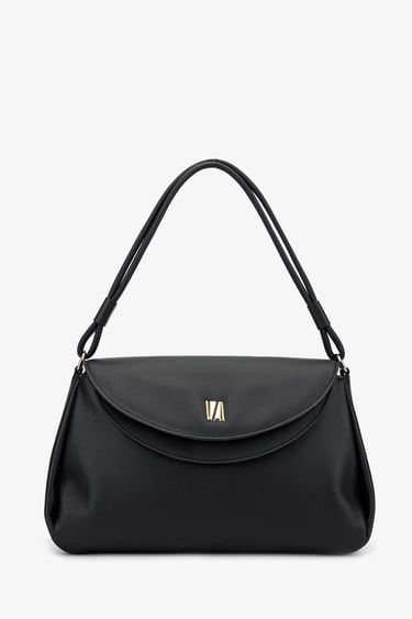  Valmenti Simbat Kadın Siyah Hakiki Deri Omuz Çanta