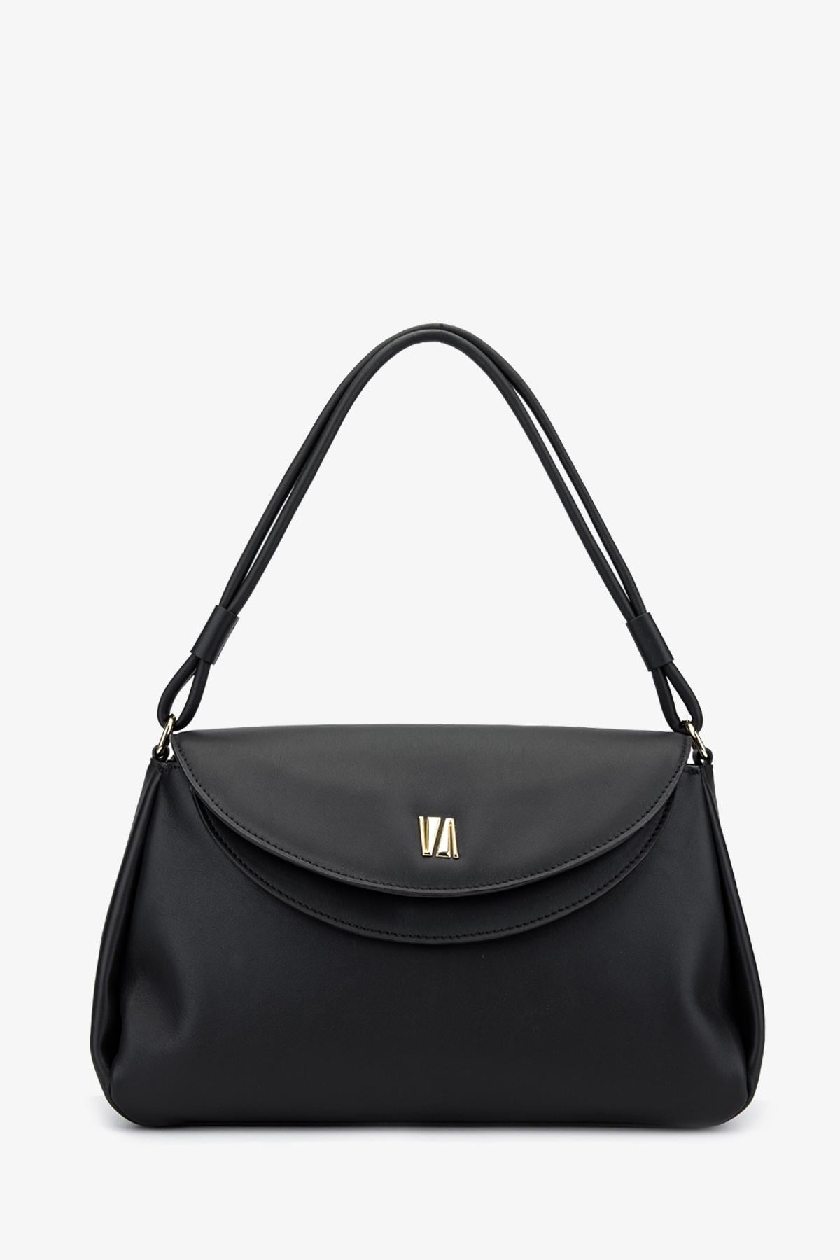  Valmenti Simbat Kadın Siyah Hakiki Deri Omuz Çanta