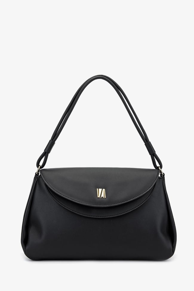  Valmenti Simbat Kadın Siyah Hakiki Deri Omuz Çanta