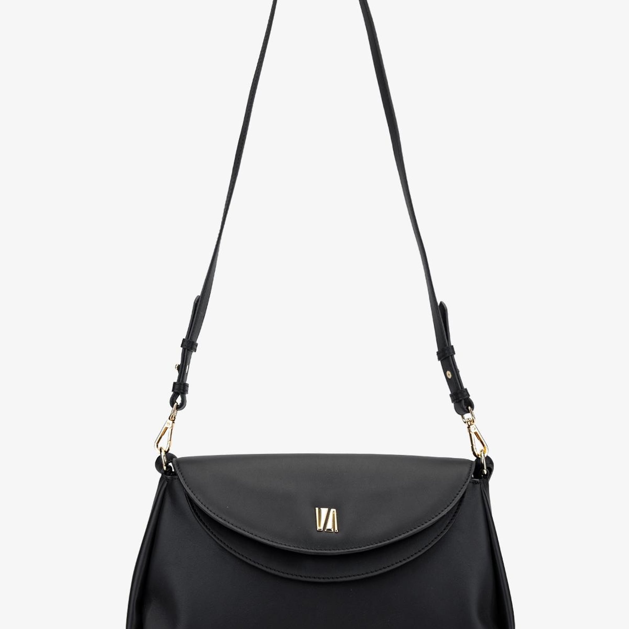 Valmenti Simbat Kadın Siyah Hakiki Deri Omuz Çanta