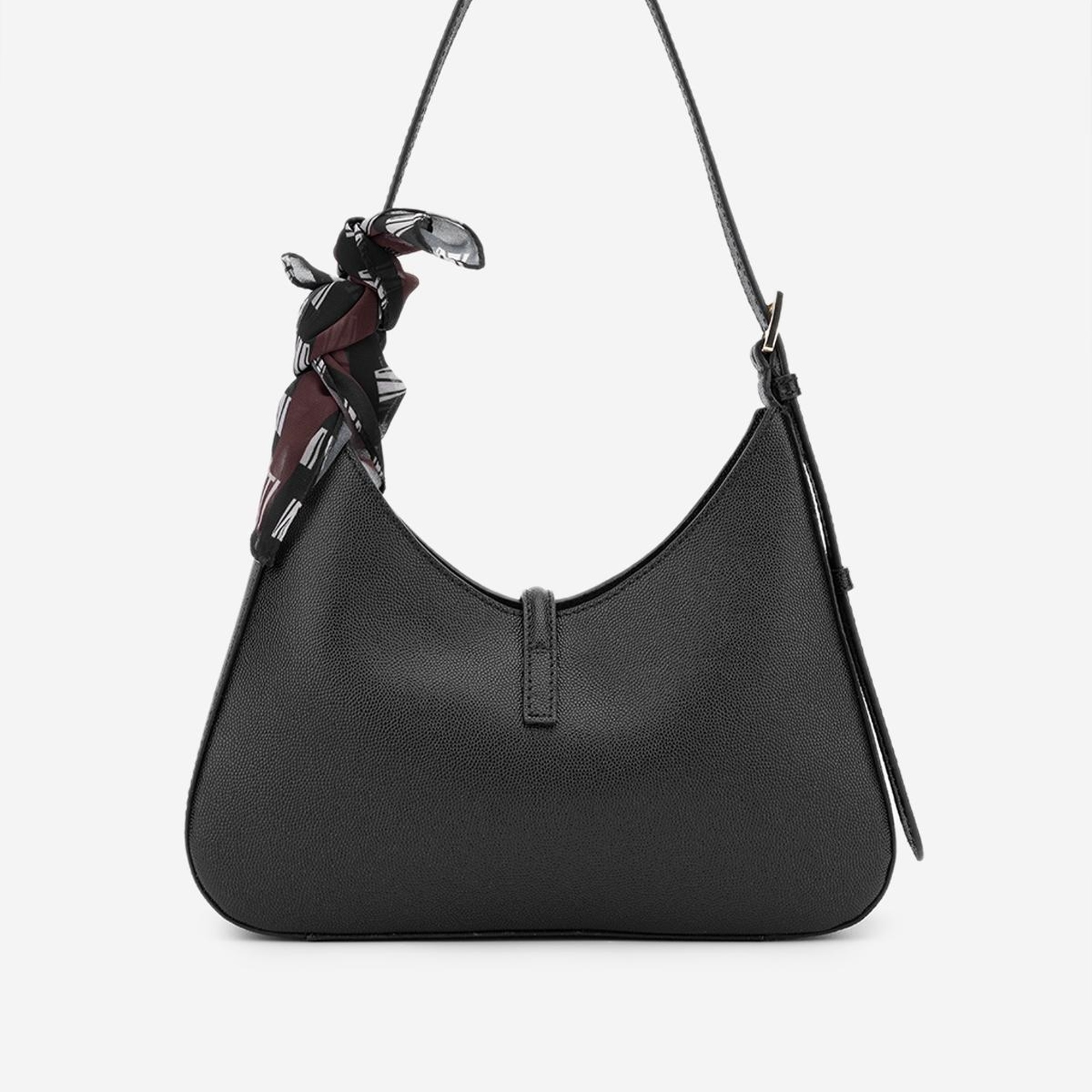 Valmenti Ekips Kadın Siyah Hakiki Deri Omuz Çanta