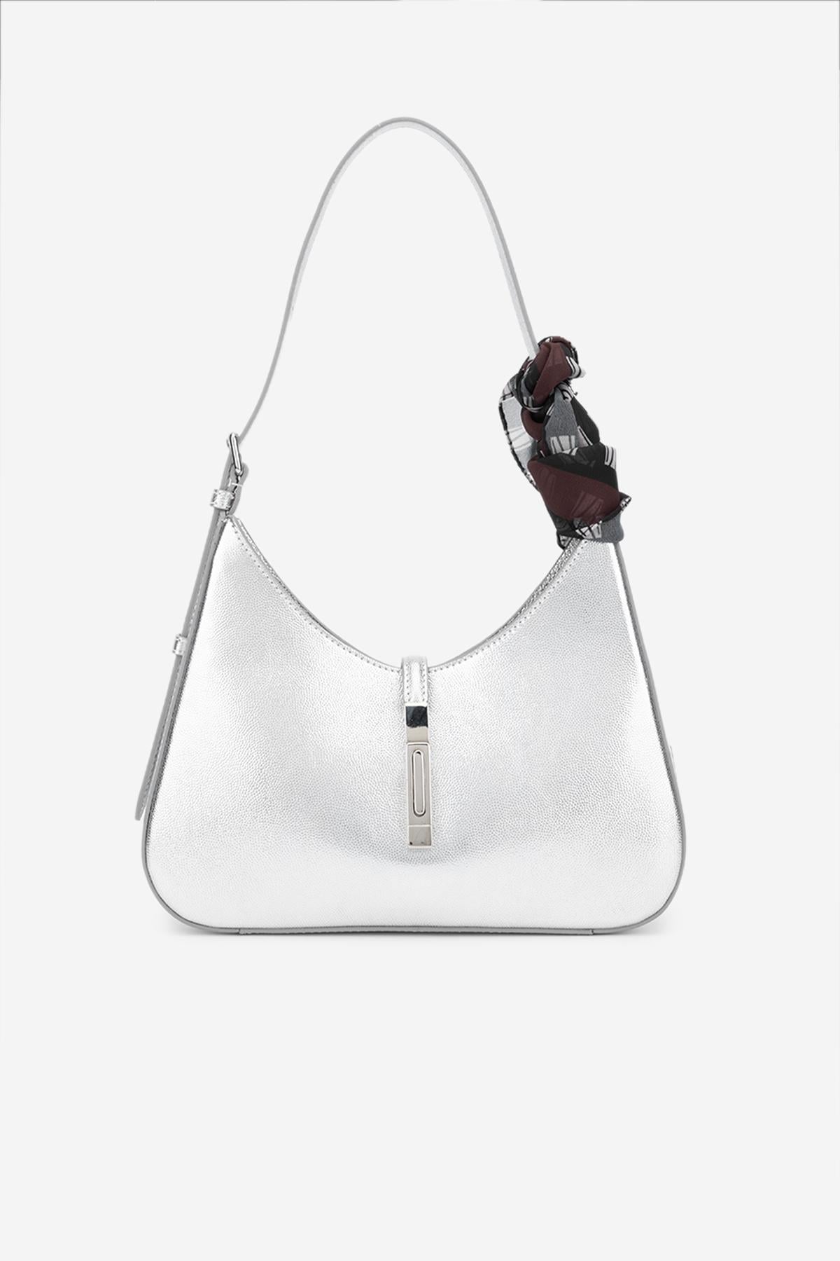 Valmenti Ekips Kadın Lame Hakiki Deri Omuz Çanta