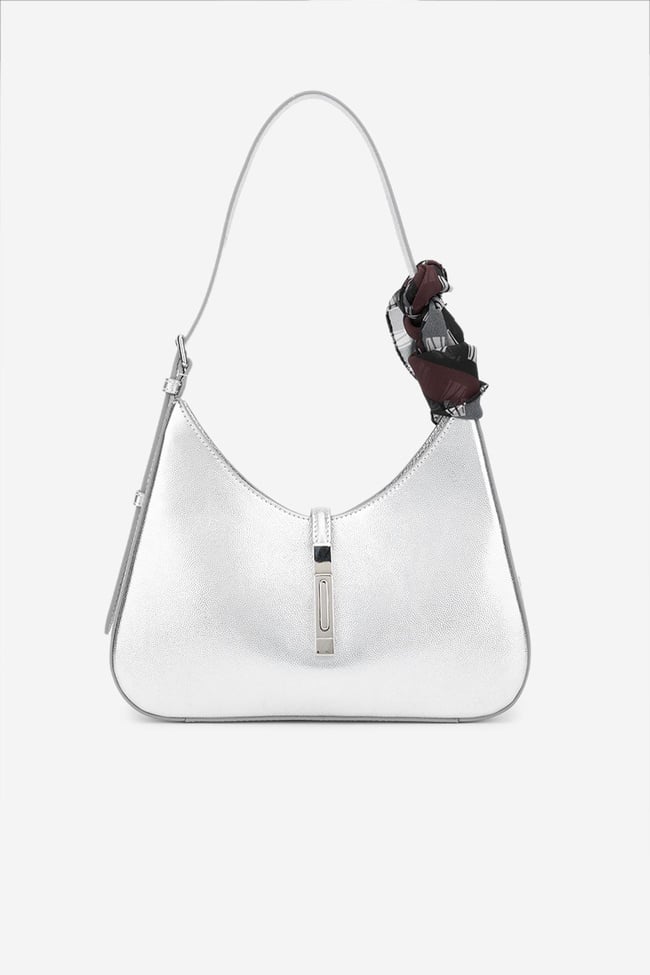  Valmenti Ekips Kadın Lame Hakiki Deri Omuz Çanta