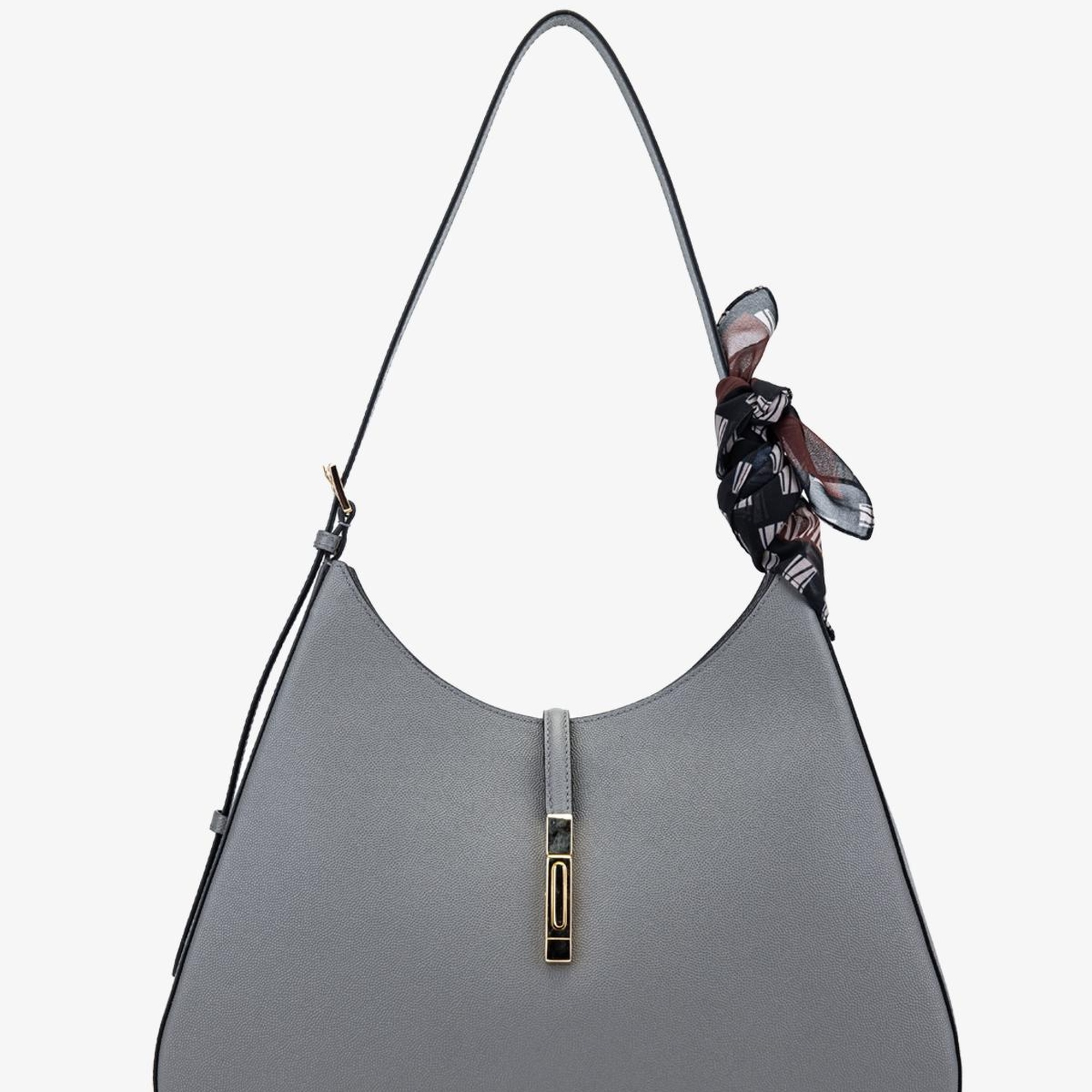 Valmenti Samty Kadın Gri Hakiki Deri Omuz Çanta