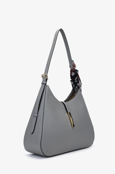  Valmenti Samty Kadın Gri Hakiki Deri Omuz Çanta