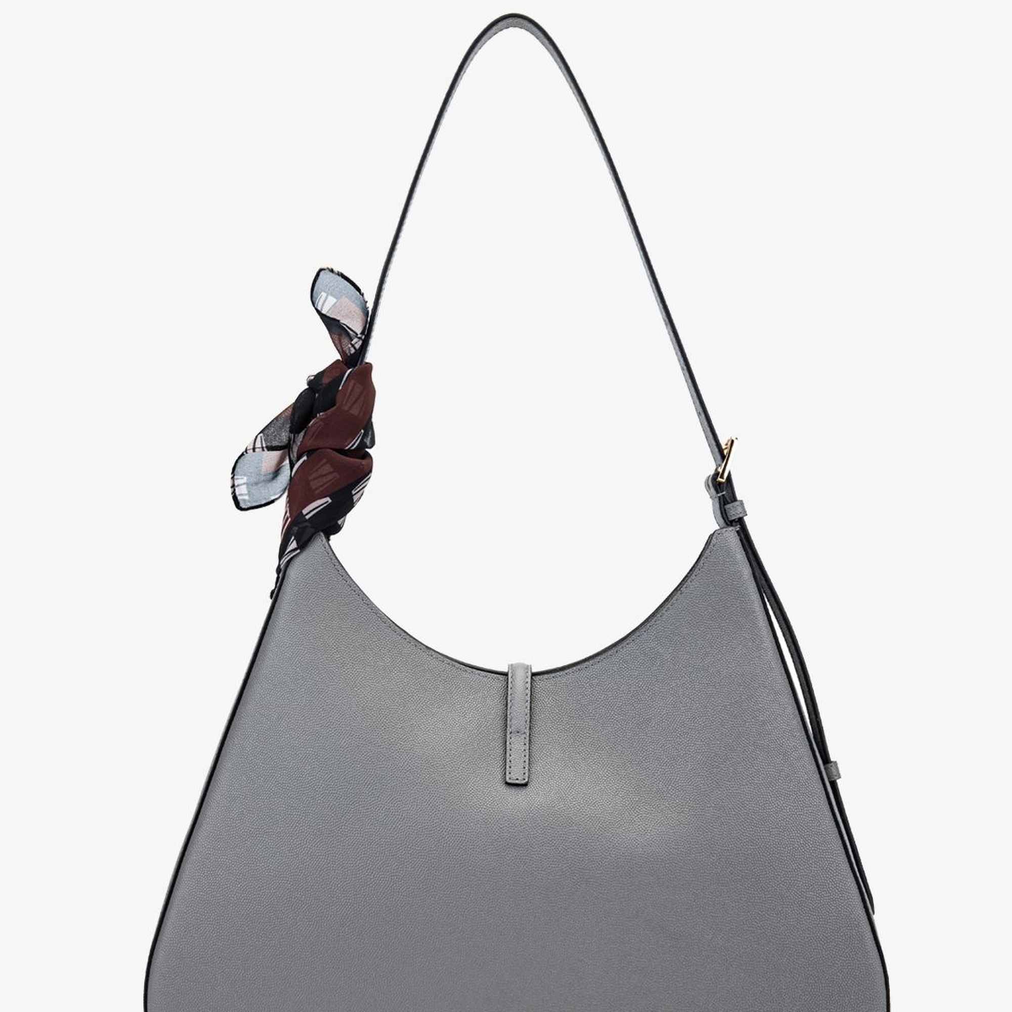 Valmenti Samty Kadın Gri Hakiki Deri Omuz Çanta