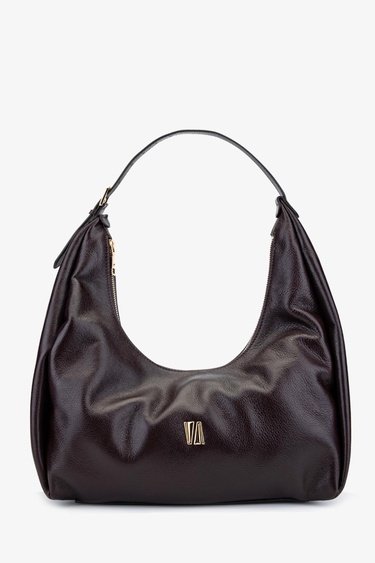  Valmenti Hakky Kadın Kahverengi Hakiki Deri Omuz Çanta