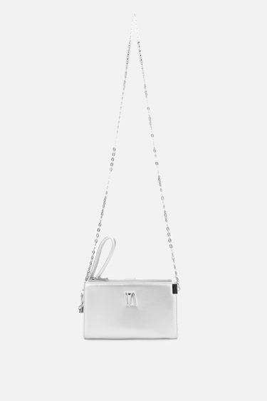  Valmenti Janti Kadın Gümüş Hakiki Deri El Çantası