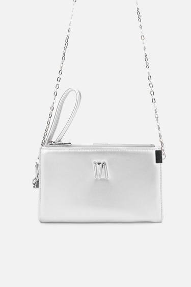  Valmenti Janti Kadın Gümüş Hakiki Deri El Çantası