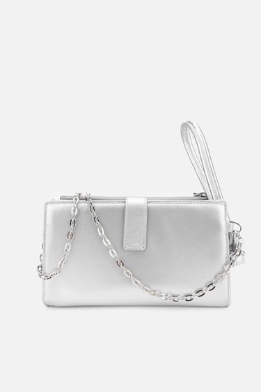  Valmenti Janti Kadın Gümüş Hakiki Deri El Çantası