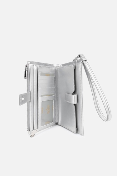  Valmenti Janti Kadın Gümüş Hakiki Deri El Çantası