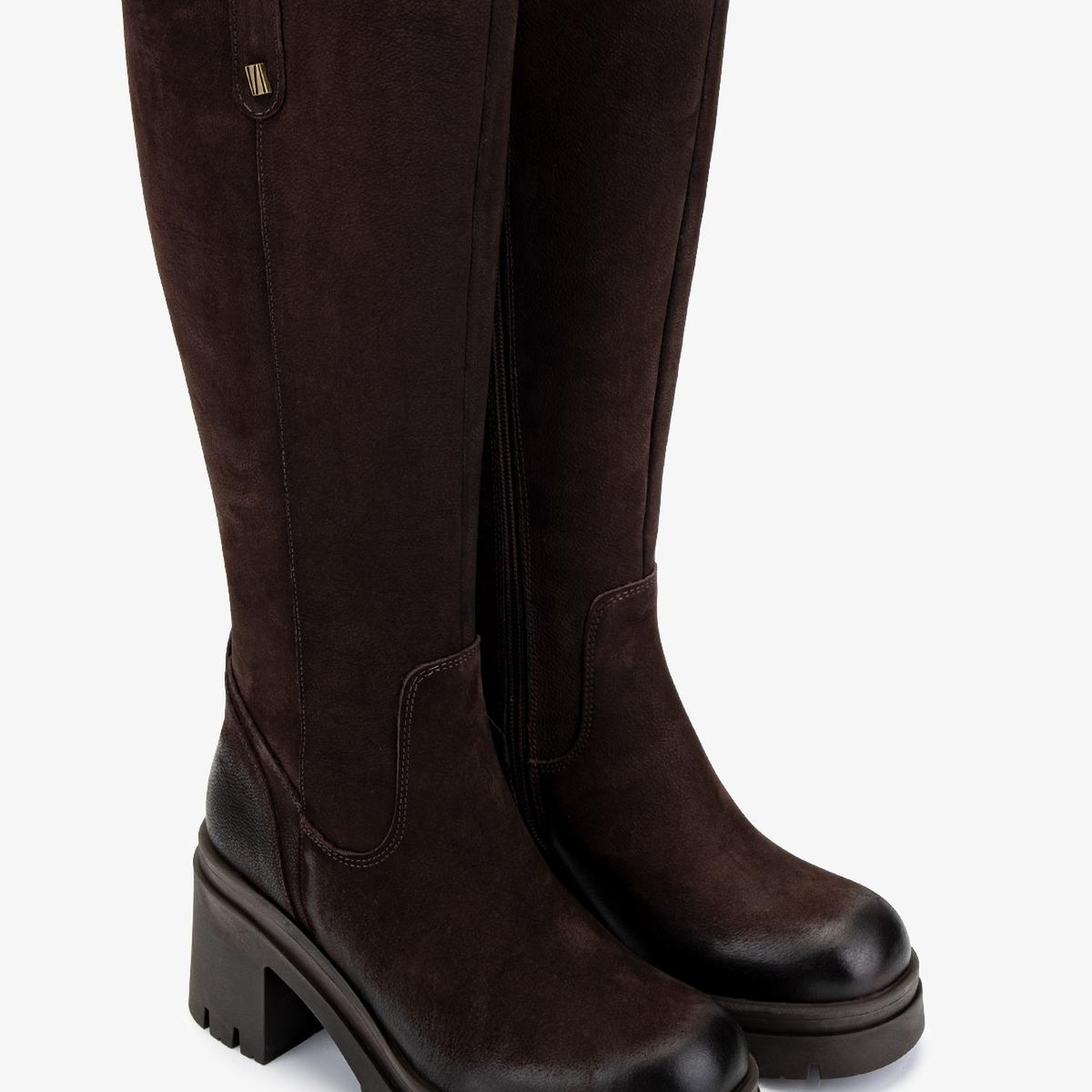 Valmenti Kadın Hakiki Deri Kahverengi Nubuk Casual Çizme