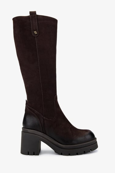  Valmenti Kadın Hakiki Deri Kahverengi Nubuk Casual Çizme