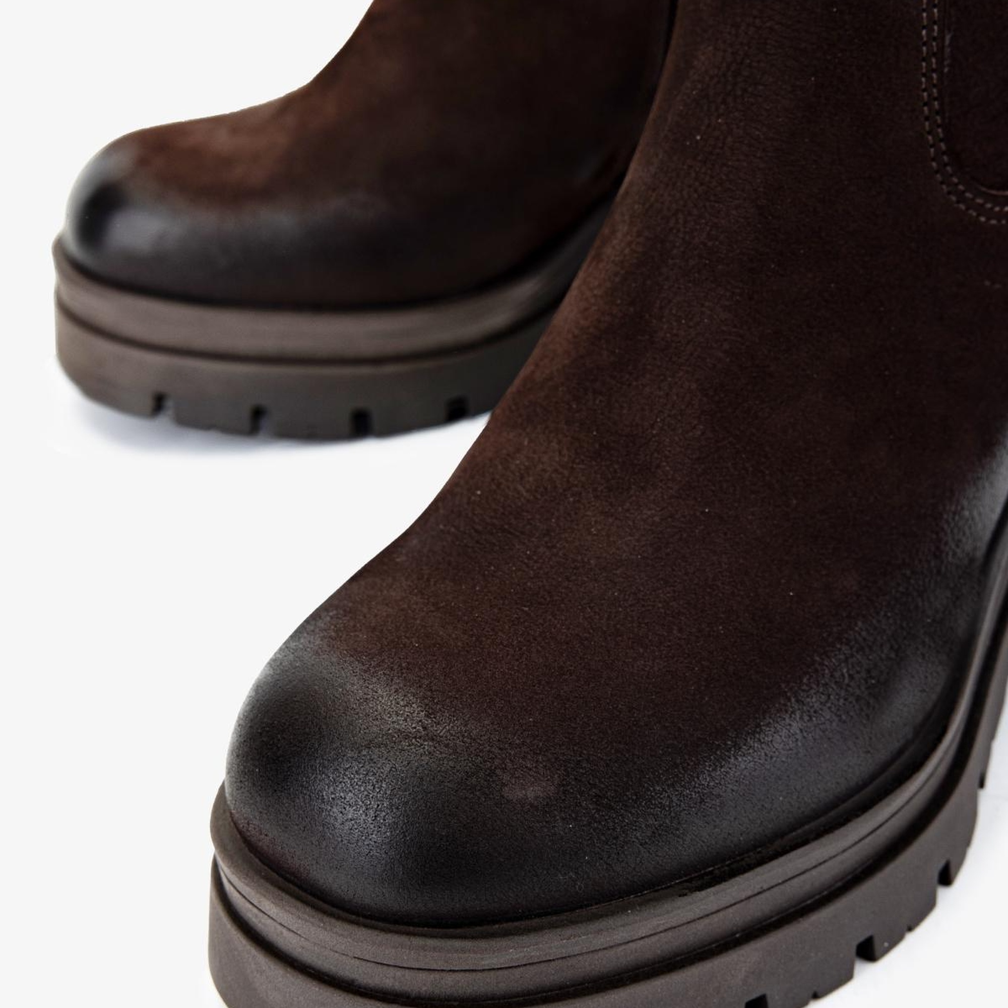 Valmenti Kadın Hakiki Deri Kahverengi Nubuk Casual Çizme