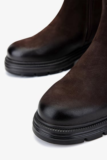  Valmenti Kadın Hakiki Deri Kahverengi Nubuk Casual Çizme