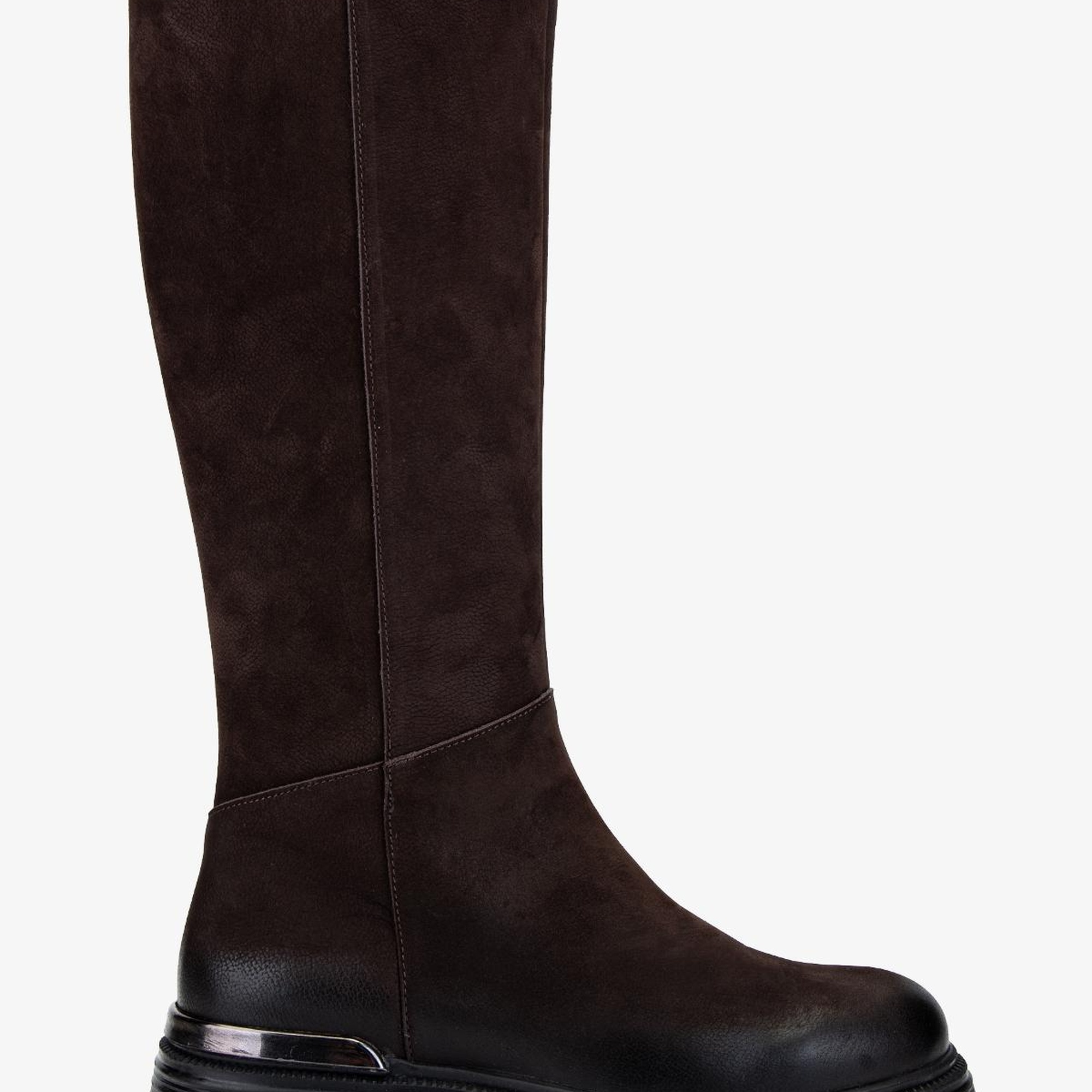 Valmenti Kadın Hakiki Deri Kahverengi Nubuk Casual Çizme