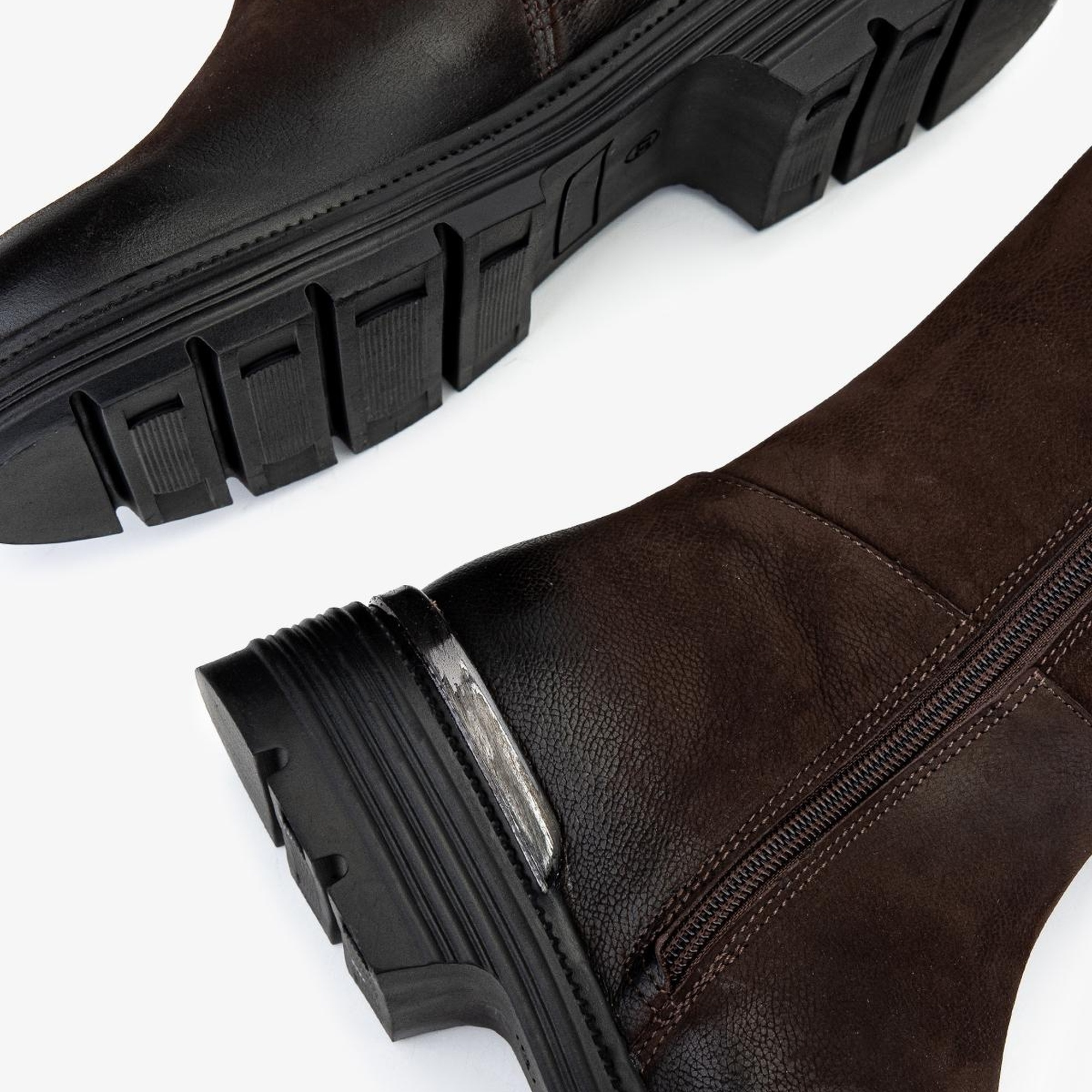 Valmenti Kadın Hakiki Deri Kahverengi Nubuk Casual Çizme